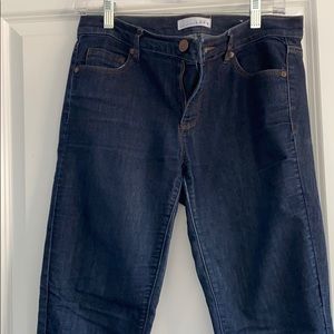 LOFT dark wash skinny jeans